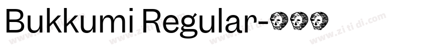 Bukkumi Regular字体转换